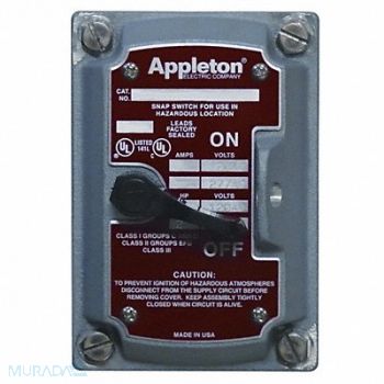 APPLETON ELECTRIC Motor Switch Device Cover 30A 600V 3P, 13G826