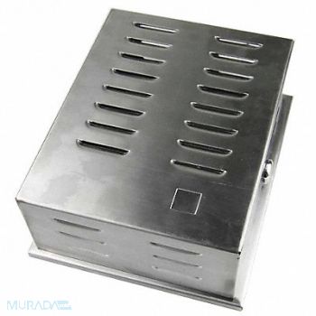 GRAINGER APPROVED Tstat Guard SS 9 3/16x7 1/4x3 5/16in, 13J044