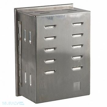 GRAINGER APPROVED Tstat Guard SS 8 7/16x6 1/4x3 11/16in, 13J047