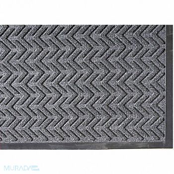 ABILITY ONE Carpeted Entrance Mat Charcoal 4ft.x6ft., 13J105