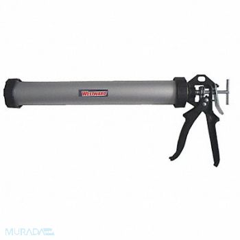 WESTWARD Caulk Gun Aluminum Black/Silver, 13J313