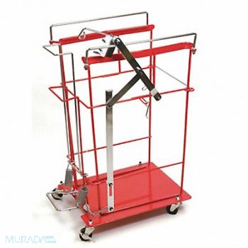 COVIDIEN Wire Cart Steel Red, 13K185