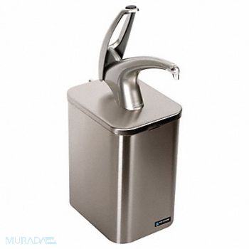 SAN JAMAR Frontline Cntrtop Pump Metal Finish, 13L846