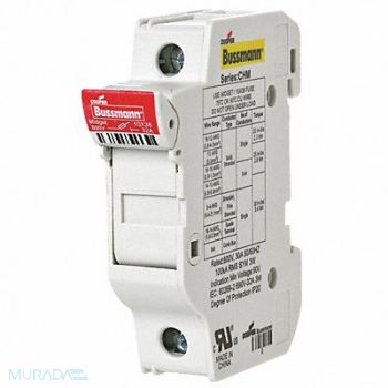 BUSSMANN Fuse Block 0 to 30A Midget 1 Pole, 13M221