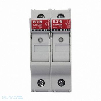 BUSSMANN Fuse Block 0 to 30A Midget 2 Pole, 13M224