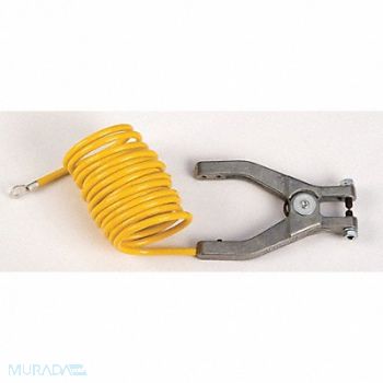 GRAINGER APPROVED Ground Clamp with Vinyl Coated Wire, 13M341