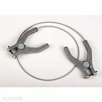 GRAINGER APPROVED Ground Wire with 2 Clamps 3 Ft., 13M343