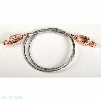 GRAINGER APPROVED Bond Wire with 2 Clips 3 ft., 13M344