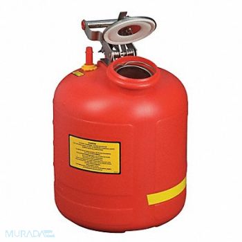 JUSTRITE Disposal Can 5 gal Red Polyethylene, 13M373
