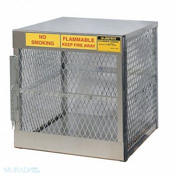 JUSTRITE Gas Cylinder Cabinet 30X32 Capacity 4, 102XA4
