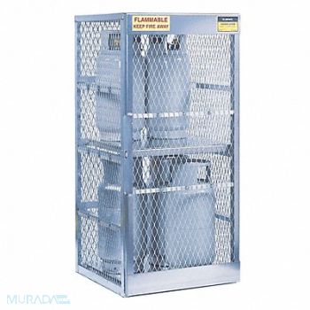 JUSTRITE Gas Cylinder Cabinet 30x65 Capacity 8, 13M586