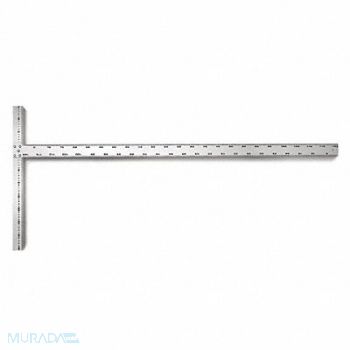 WESTWARD Drywall T Square Alum 48 In 1mm Grad., 13P537