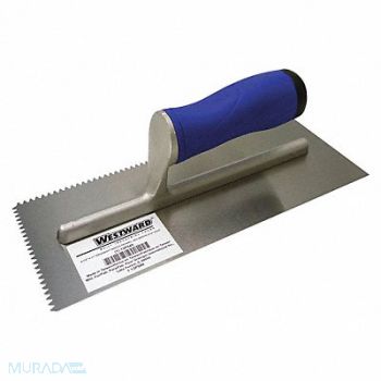WESTWARD Notched Trowel 11 x 4-1/2 Steel, 13P549