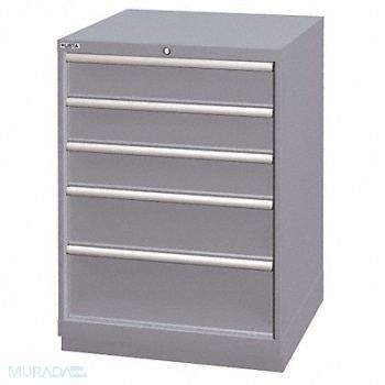 LISTA ModDrwrCab 39.5 x28 x28.5 LtGry 5Drwr, 13P571