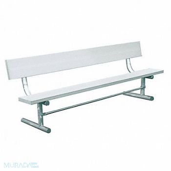 ULTRASITE Outdoor Bench 72 in L Silver, 13P995