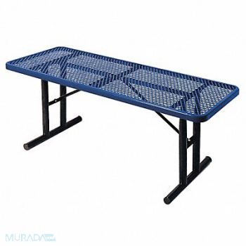 ULTRASITE Picnic Table 72 W x30 D Blue, 13R047