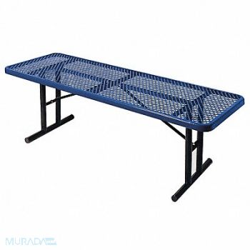 ULTRASITE Picnic Table 96 W x30 D Blue, 13R049