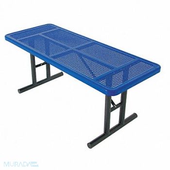 ULTRASITE Picnic Table 96 W x30 D Blue, 13R053