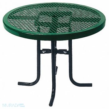 ULTRASITE Picnic Table 36 Dia Green, 13R056