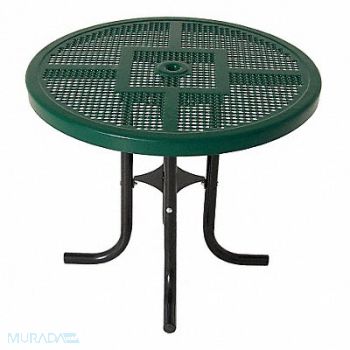 ULTRASITE Picnic Table 36 Dia Green, 13R058