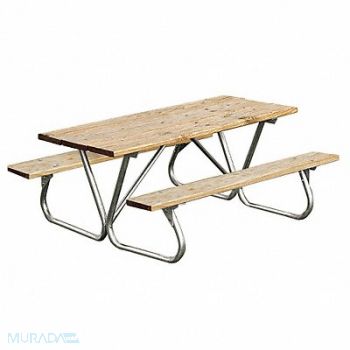 ULTRASITE Picnic Table 72 W x68 D Woodtone, 13R059