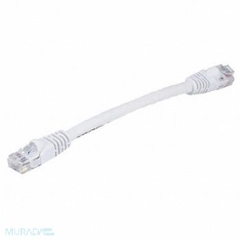 MONOPRICE Patch Cord Cat 6 Booted White 0.5 ft., 13U530