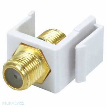 MONOPRICE A/V Wallplate F Type White, 13U577