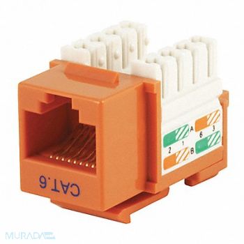 MONOPRICE Datacom Jack Cat6 Punch Down Orange, 13U641