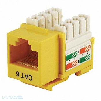 MONOPRICE Datacom Jack Cat6 Punch Down Yellow, 13U644