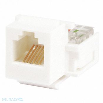 MONOPRICE Datacom Jack RJ11/RJ12 Tooless White, 13U649