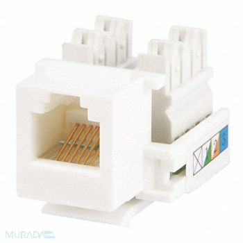 MONOPRICE Datacom Jack RJ11/RJ12 90 White, 13U650