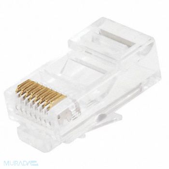 MONOPRICE Plug Modular RJ45 Solid PK100, 13U652