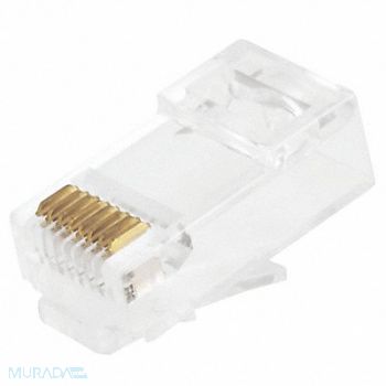 MONOPRICE Modular Plug with Insert RJ45 PK100, 13U654