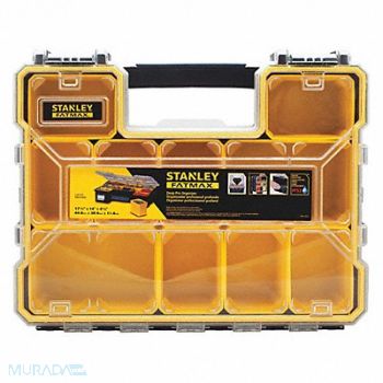 STANLEY Comprt Bx Mtl Ltchs Clr/Blk/Ylw 4 1/2 in, 13U670