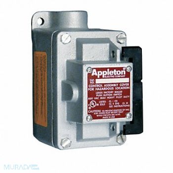 APPLETON ELECTRIC Control Station 1 In 1 Gang 10A @ 600V, 13U954