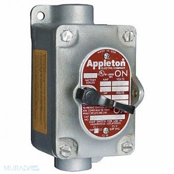 APPLETON ELECTRIC Tumbler Switch EDSC Series 1 Gang 4-Way, 13V037