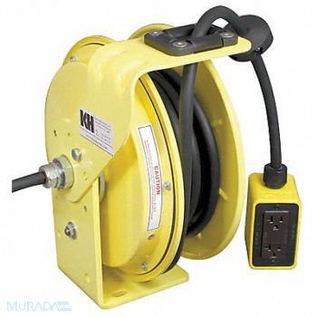 KH INDUSTRIES Cord Reel 50ft 12 AWG Receptacle 120VAC, 13V201