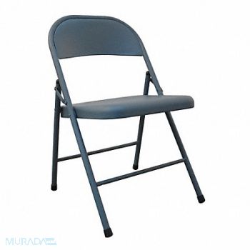 GRAINGER APPROVED Folding Chair Steel Blue 300 lb., 13V424