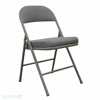 GRAINGER APPROVED Padded Folding Chair Gray/Beige 300 lb., 13V426