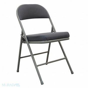 GRAINGER APPROVED Padded Folding Chair Gray 300 lb., 13V428