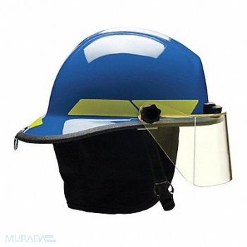 BULLARD Fire Helmet Blue Thermoplastic, 13W782