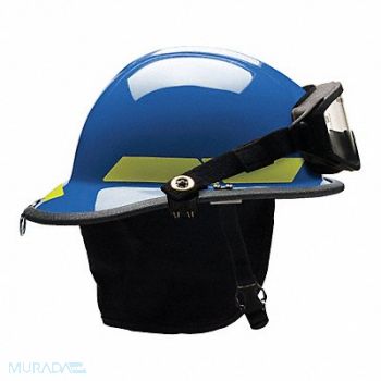 BULLARD Fire Helmet Blue Thermoplastic, 13W783