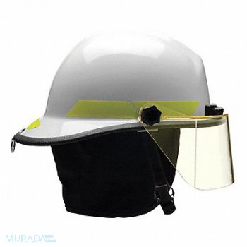 BULLARD Fire Helmet White Thermoplastic, 13W790