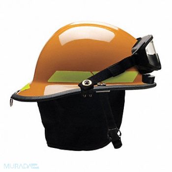 BULLARD Fire Helmet Orange Thermoplastic, 13W798