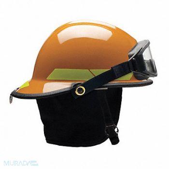 BULLARD Fire Helmet Orange Fiberglass, 13W804