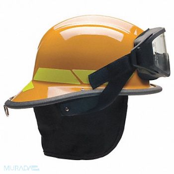 BULLARD Fire Helmet Orange Thermoplastic, 13W808