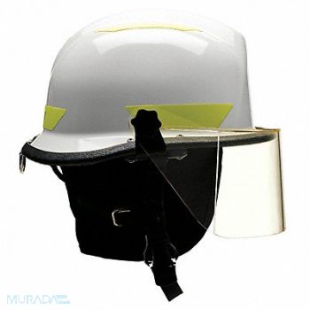 BULLARD G8579 Fire/Rescue Helmet White Thermoplastic, 13W812