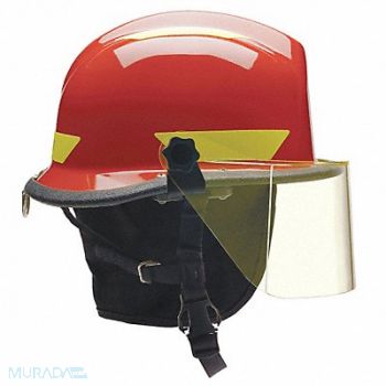 BULLARD G8579 Fire/Rescue Helmet Red Thermoplastic, 13W813
