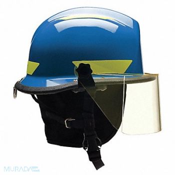 BULLARD G8579 Fire/Rescue Helmet Blue Thermoplastic, 13W815