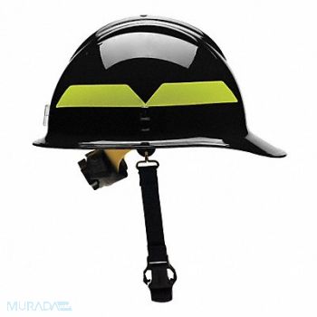 BULLARD Fire Helmet Black Thermoplastic, 13W822